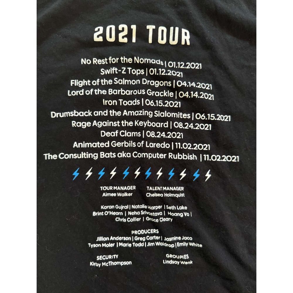 Slalom Austin New Kids On The Block 2021 Tour Graphic T-Shirt XL Black - Picture 5 of 5